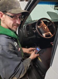 Meet your Mechanic!
Weylon is an oldy but a goody! With years of automotive and small engine experience the jump to diesel was easy for him. He is also our residence wiring gremlin tamer, with the patience and understanding to coax out all those crazy issues and put them to bed! Weylon loves his electronics and can be found investing time in new programs for the shop or testing new wiring sequences. He enjoys smoking meats and cheeses on his deck with a cold one! The personal development and breadth that small business like Prairie Diesel, can give employees means Weylon is an old dog always learning new tricks!